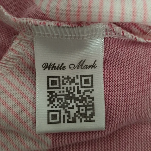 New Pink and White Checkers Shirt / Size 1X - Picture 3 of 11
